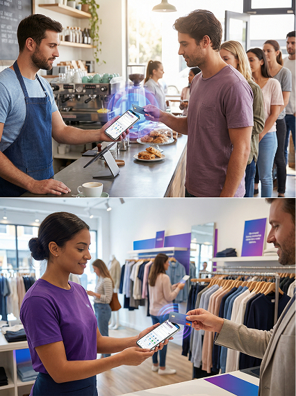 BrandPOS SoftPOS-App in verschiedenen Geschäftsszenarien